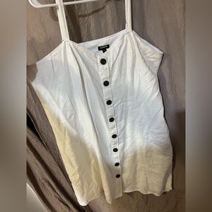 White Express Button dress